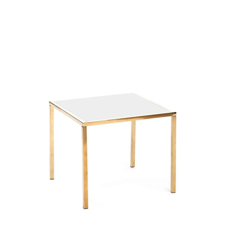 Mercer Table d'appoint -Or et Blanc