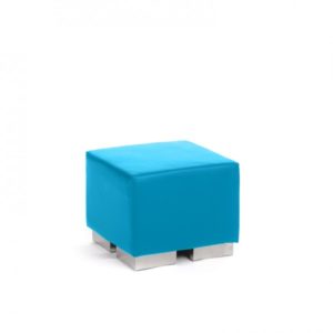 Cube Ottomane Carré - Cyan