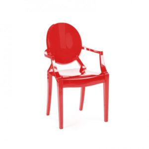 Louis Ghost Chaise - Rouge