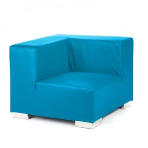 Mondrian Coin - Cyan