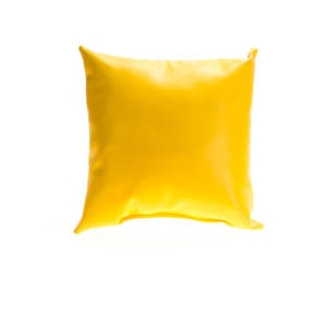 Leather Pillow - Yellow