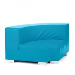 Mondrian Coin Intérieur - Cyan