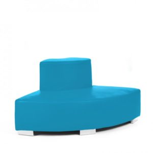 Mondrian Coin Extérieur - Cyan