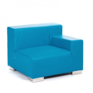 Mondrian Extrémité Gauche - Cyan