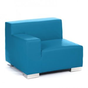 Mondrian Extrémité Droite - Cyan