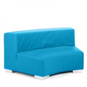 Mondrian Rond - Cyan