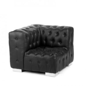 Regency Sofa Coin - Noir