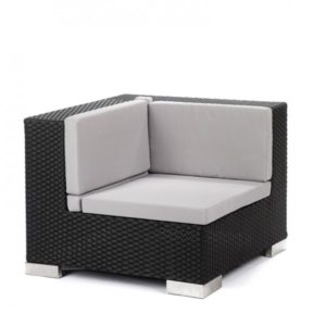 Savoy Sofa Modulaire Coin - Noir et Gris
