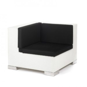 Savoy Sofa Modulaire Coin - Crème et Noir