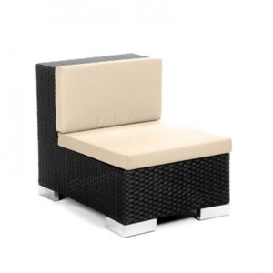 Savoy Sofa Modulable Milieu  -  Noir et Crème