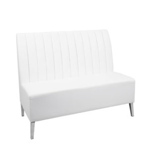 Banquette Chelsea - Cuirette Blanc