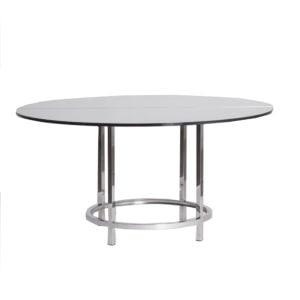 Table à Diner Majestic Argent - Verre 60"