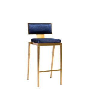 Tabouret Manhattan - Velour Deep Sea
