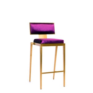 Tabouret Manhattan - Velour Mauve