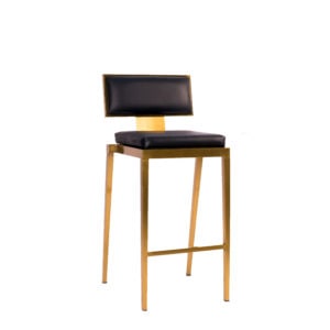 Tabouret Manhattan - Cuirette Noir