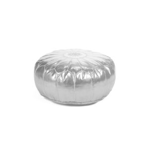 Silver Casablanca Pouf