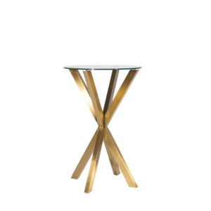 Harlow Table Cocktail OR - Verre 26.5"