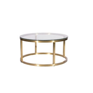 Noble Table à Café OR - top Verre 36"