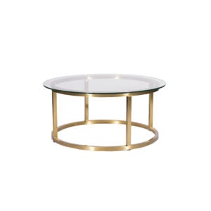 Noble Table à Café OR - top Verre 40"