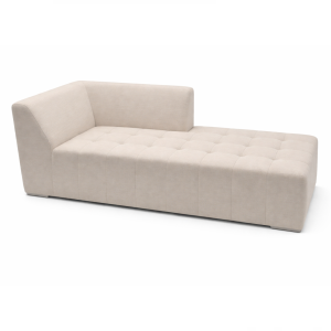 Sofa Eden Ivory Linen Lounge Left Side