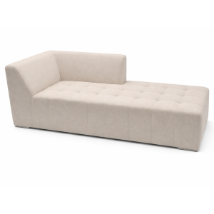 Sofa Eden Ivory Linen Lounge Left Side