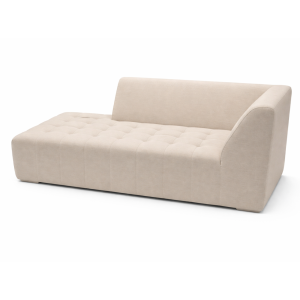 Sofa Eden Ivory Linen Lounge Right Side